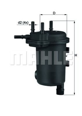 

Фильтр топливный KNECHT KL 633D
