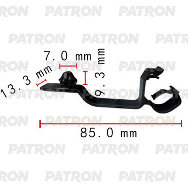 

PATRON P372072 Держатель пластмассовый Применяемость Держатель трубки, электропроводка