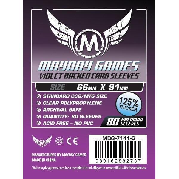 фото Протекторы для настольных игр 66x91мм (purple backed) (80) mayday games