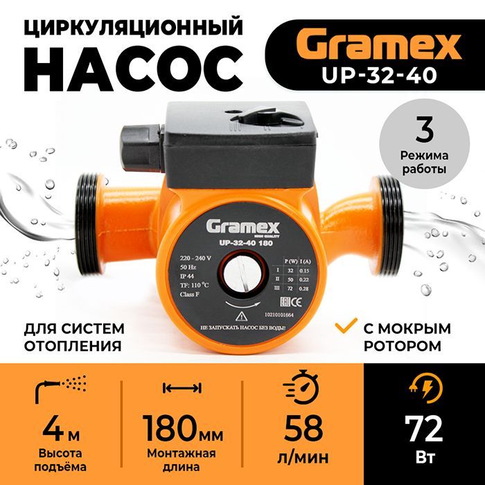 Циркуляционный насос Gramex 016830