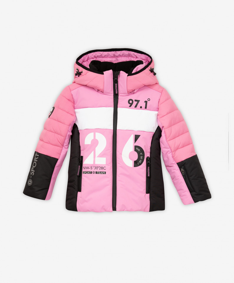 Куртка для девочек Gulliver цв. розовый р.104