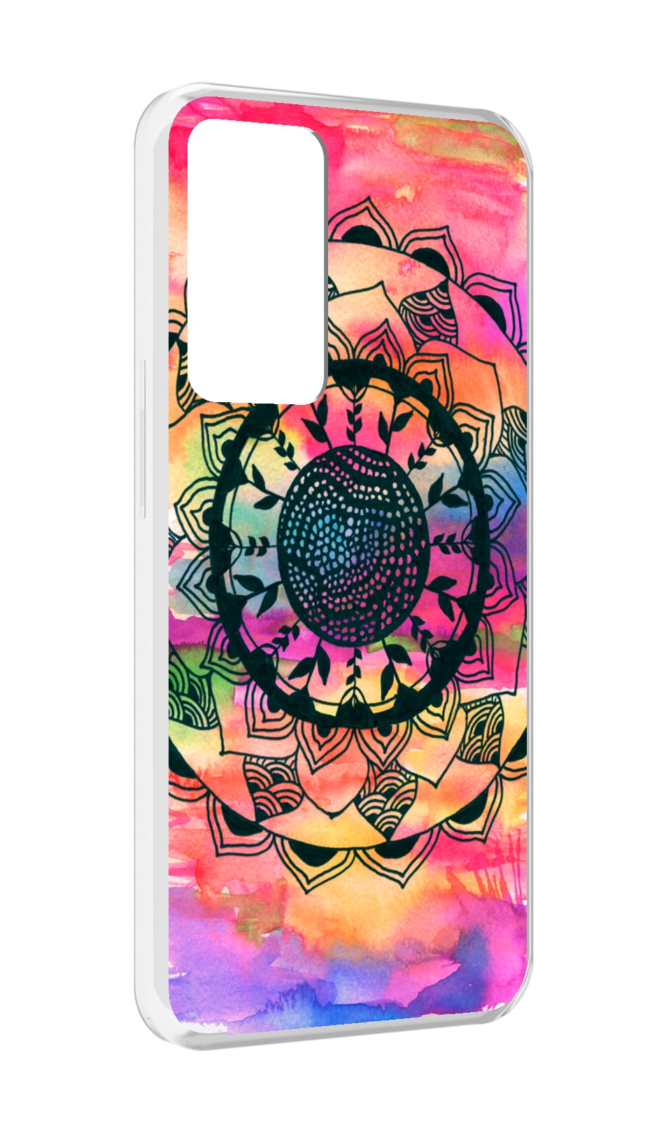 

Чехол MyPads яркая абстракция круглый цветок для OPPO Reno 8 Lite, Прозрачный, Tocco