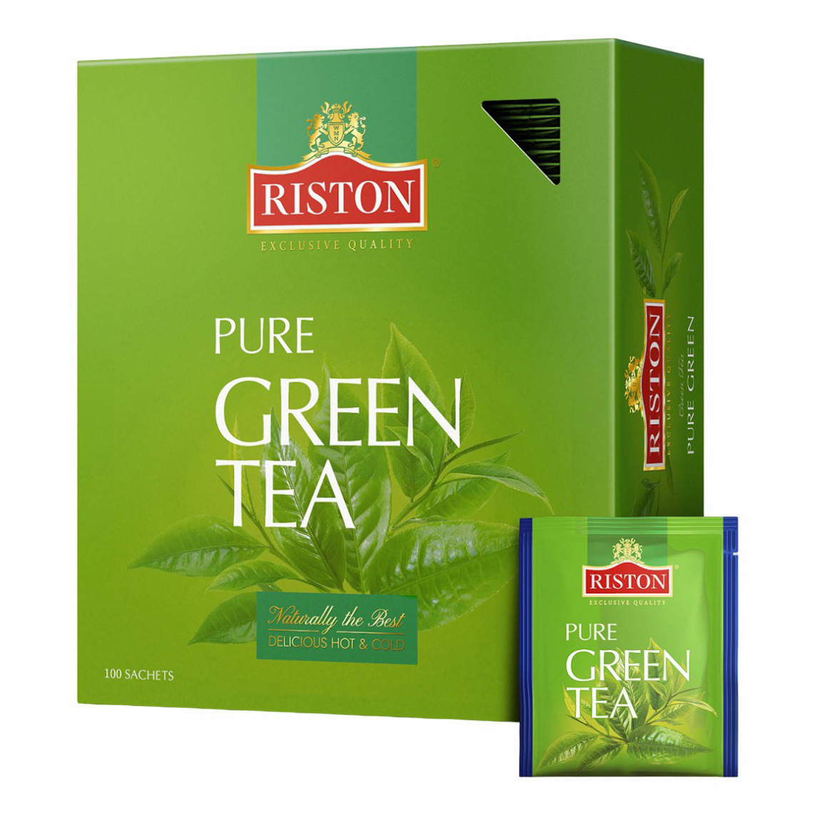 Чай зеленый Riston Pure в пакетиках 2 г х 100 шт