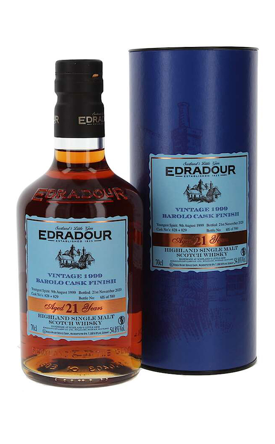 фото Виски edradour 21 years old barolo cask finish 1999, 0.7 л