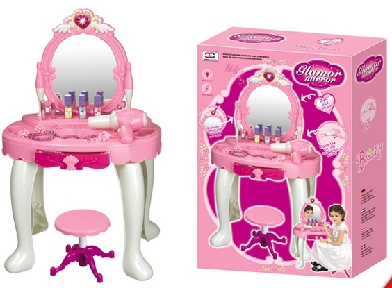 фото Набор игровой туалетный столик для девочек, свет+звук, табурет a149917b nobrand