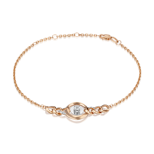 

Браслет из золота р.  PLATINA jewelry 05-0701-00-201-1111, топаз, 05-0701-00-201-1111