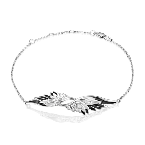 

Браслет из серебра с эмалью р.  PLATINA jewelry 05-0662-01-000-0200-68, 05-0662-01-000-0200-68