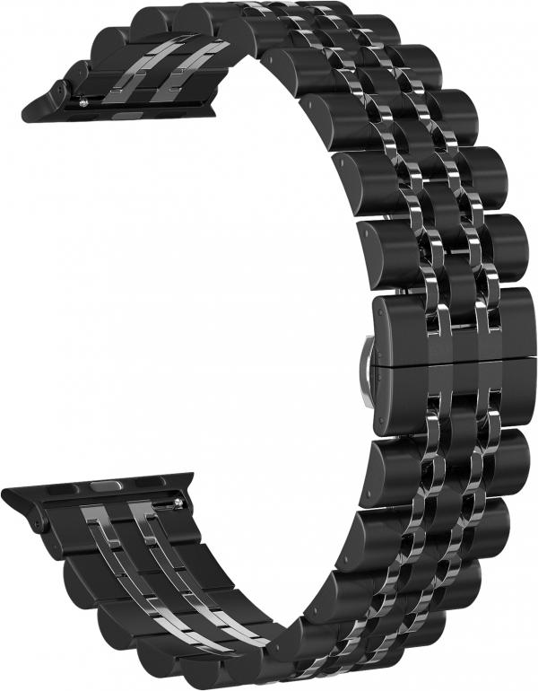 

Ремешок Elegy для Apple Watch Series 5 38/40 (Черно-серебристый)