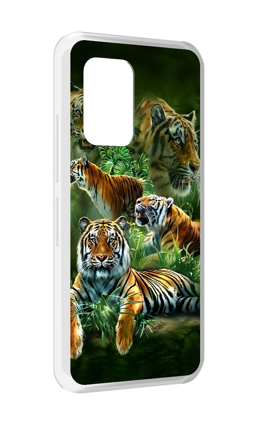

Чехол MyPads Тигры для UMIDIGI Bison GT, Прозрачный, Tocco