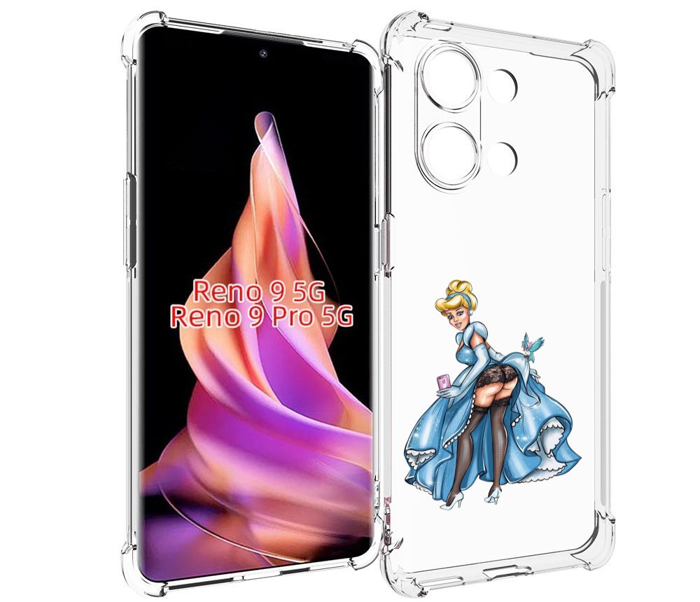 

Чехол MyPads девушка-в-платье-красивая женский для Oppo Reno 9/Reno 9 Pro, Прозрачный, Tocco