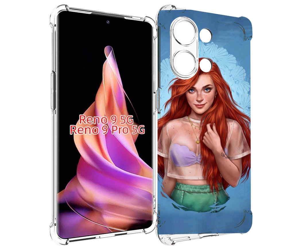 

Чехол MyPads девушка-в-голубом-фоне женский для Oppo Reno 9/Reno 9 Pro, Прозрачный, Tocco