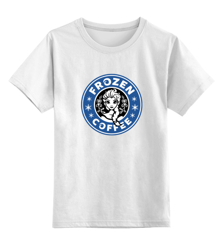 

Футболка детская Printio Frozen coffee цв. белый р. 104, Frozen coffee