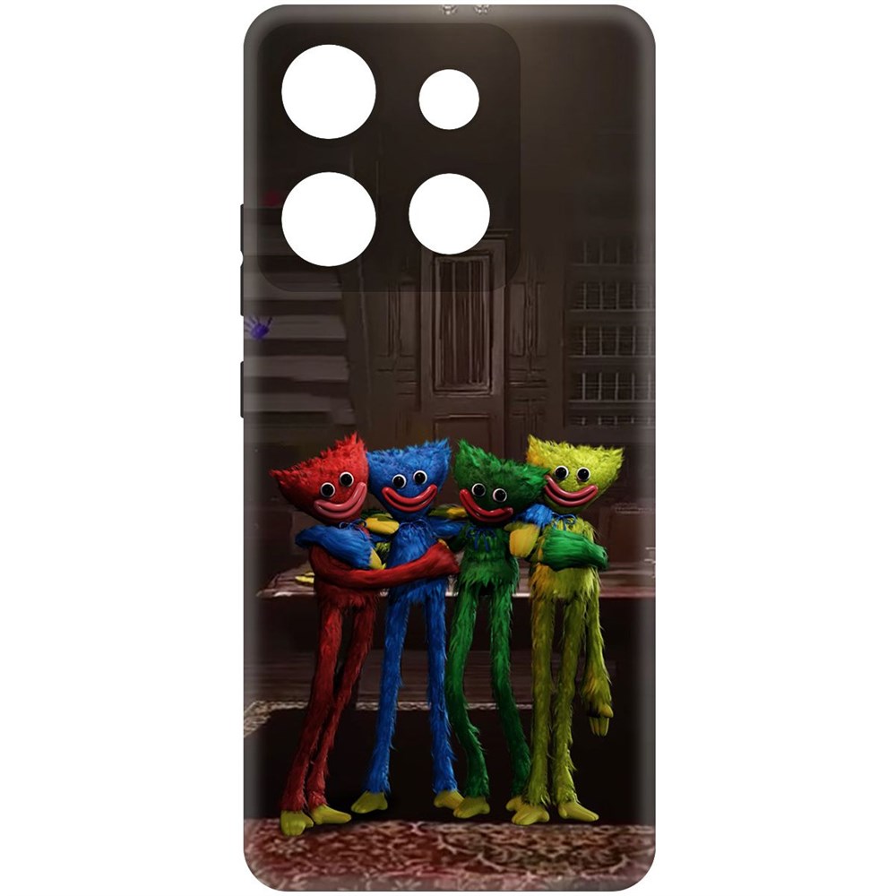 

Чехол-накладка Софт Хаги Ваги - Мини-Хаги для INFINIX Smart 7 HD, Черный