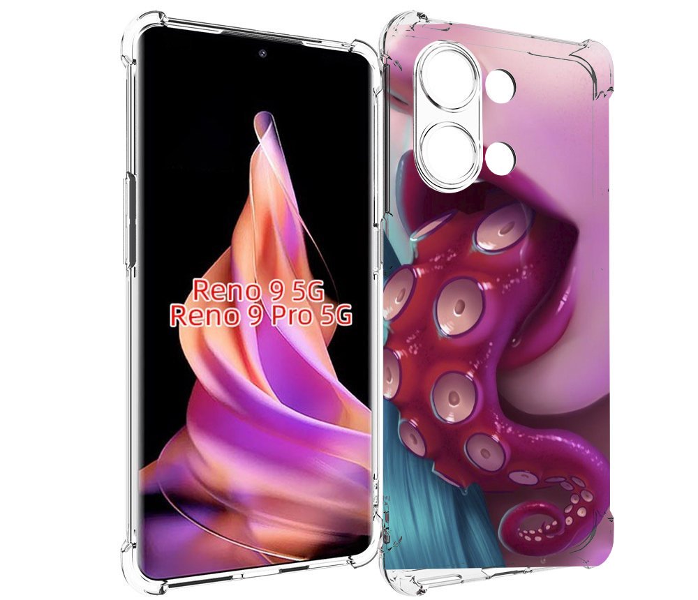 

Чехол MyPads девушка с щупальцой женский для Oppo Reno 9/Reno 9 Pro, Прозрачный, Tocco