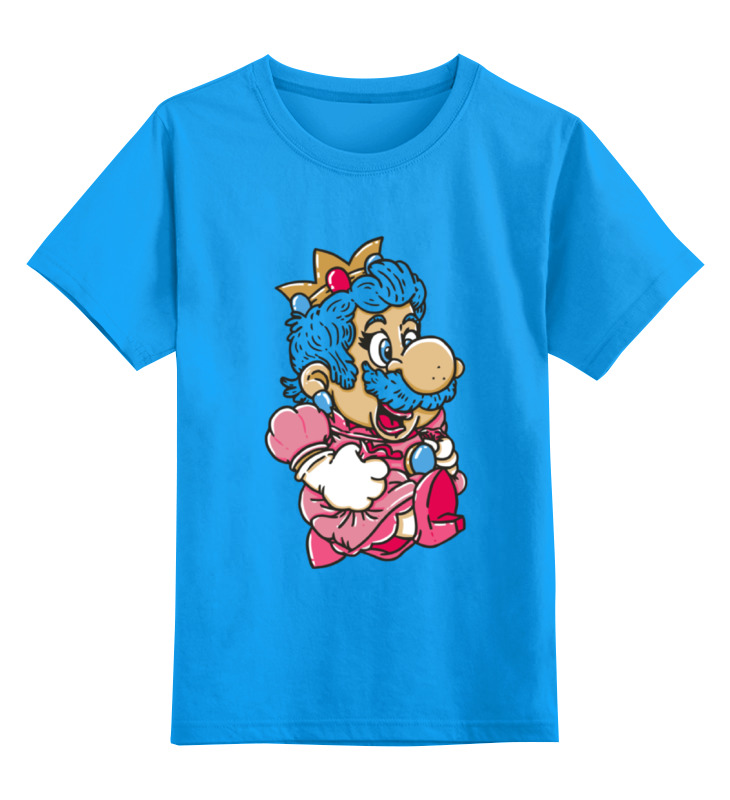 

Футболка детская Printio Mario (princess peach) цв. голубой р. 104, Mario (princess peach)