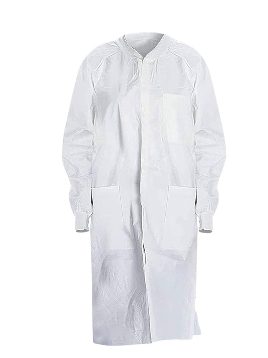 фото Халат медицинский унисекс amz medical supply 40 gsm белый м