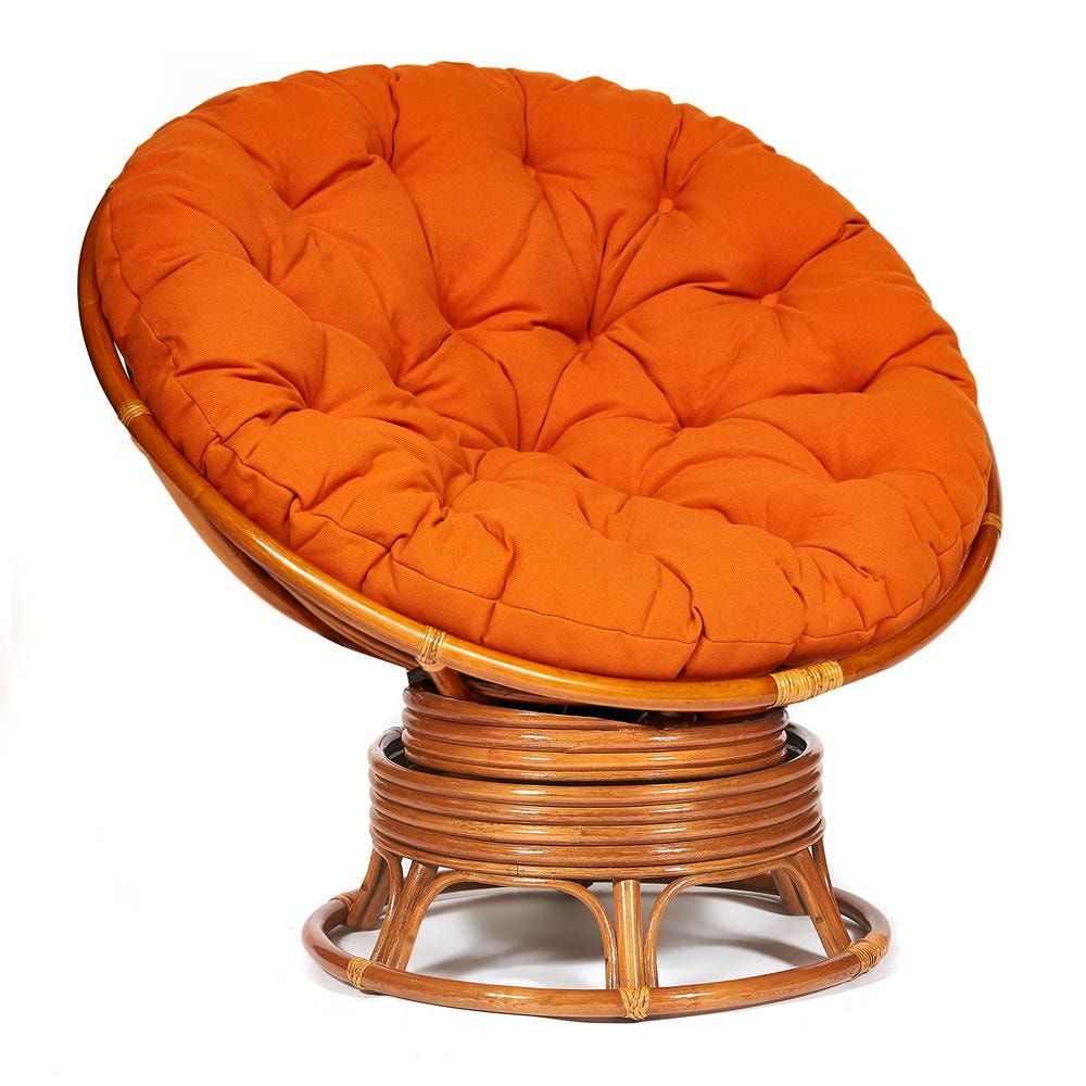 

Кресло-качалка TetChair "PAPASAN" w 23/01 B / с подушкой / Cognac (коньяк), оранжевый, "PAPASAN" w 23/01 B / с подушкой /