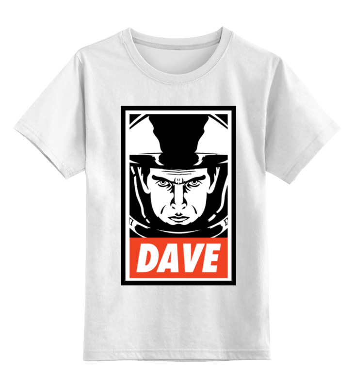 

Футболка детская Printio Dave (2001: a space odyssey) цв. белый р. 104, Dave (2001: a space odyssey)