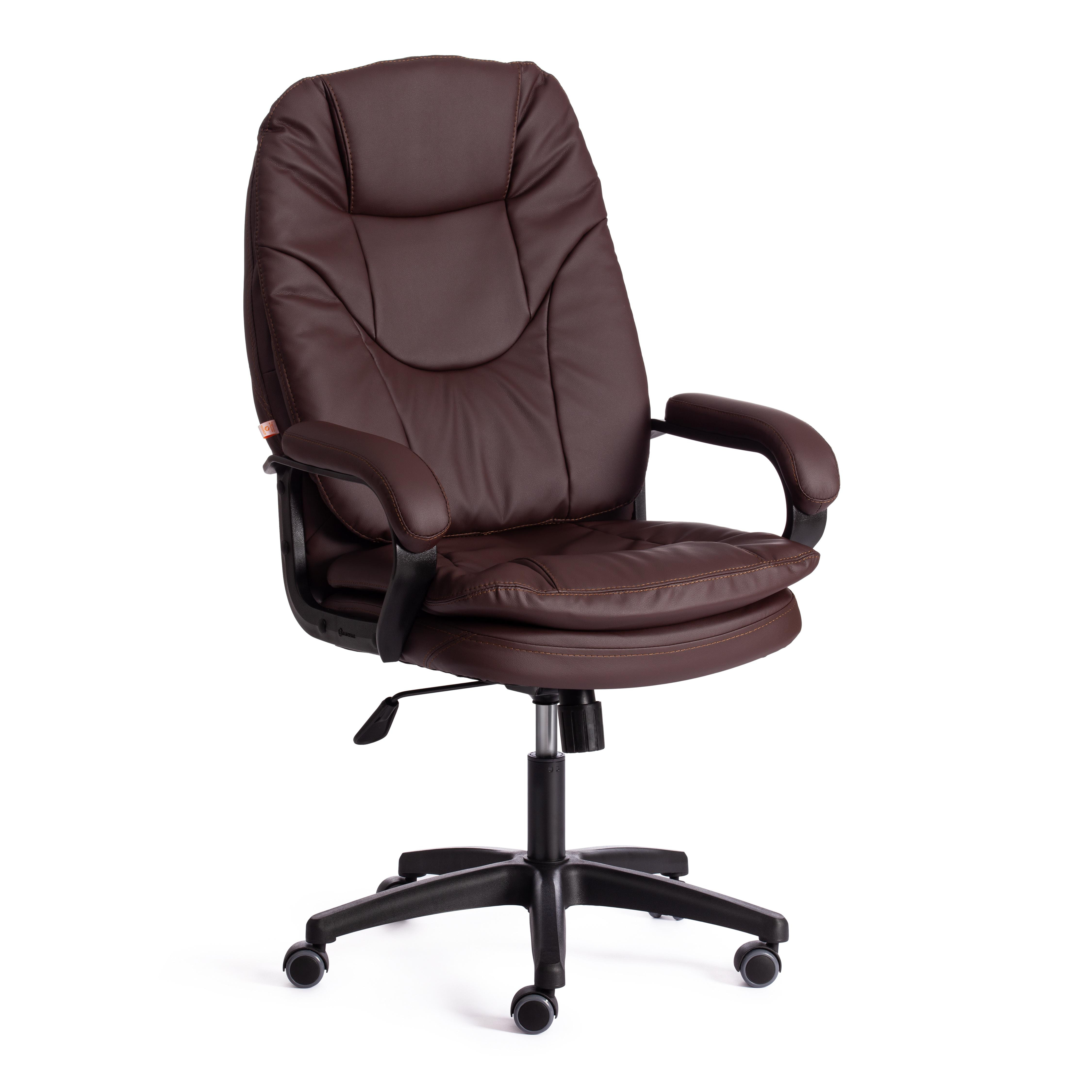 фото Кресло tetchair comfort lt (22) кож/зам, коричневый, 36-36