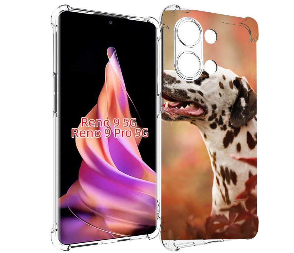 

Чехол MyPads далматин для Oppo Reno 9/Reno 9 Pro, Прозрачный, Tocco