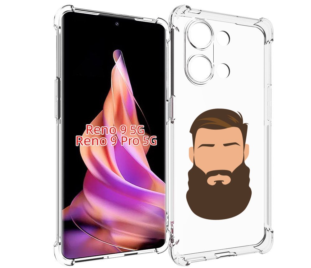 

Чехол MyPads густая-борода для Oppo Reno 9/Reno 9 Pro, Прозрачный, Tocco