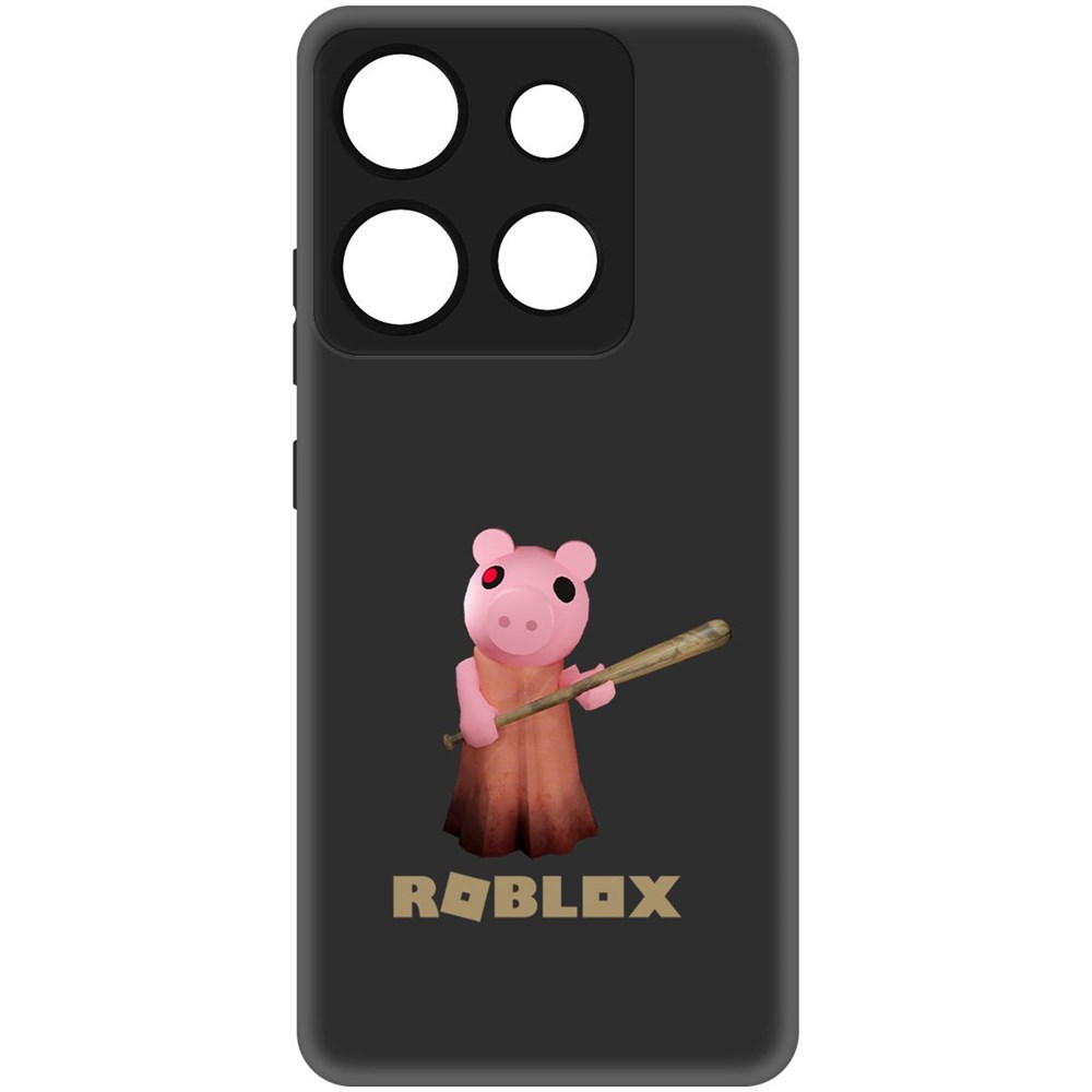 

Чехол-накладка Софт Roblox-Пигги для INFINIX Smart 7 HD, Черный