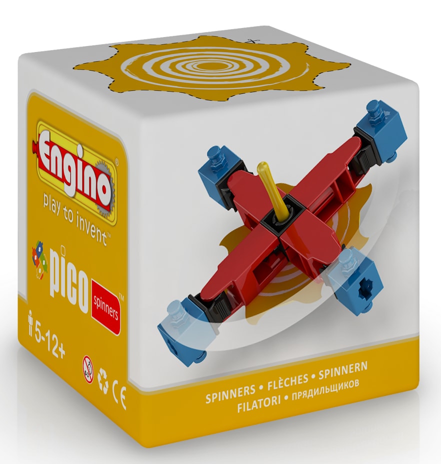 

Волчок Engino PICO SPINNERS желтый, Engino PICO SPINNERS. Волчок желтый