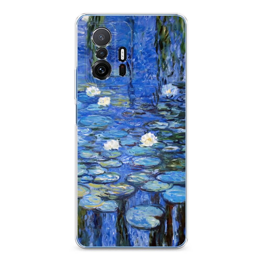 

Чехол на Xiaomi Mi 11T "Нарисованный пруд", Синий;зеленый, 313750-4