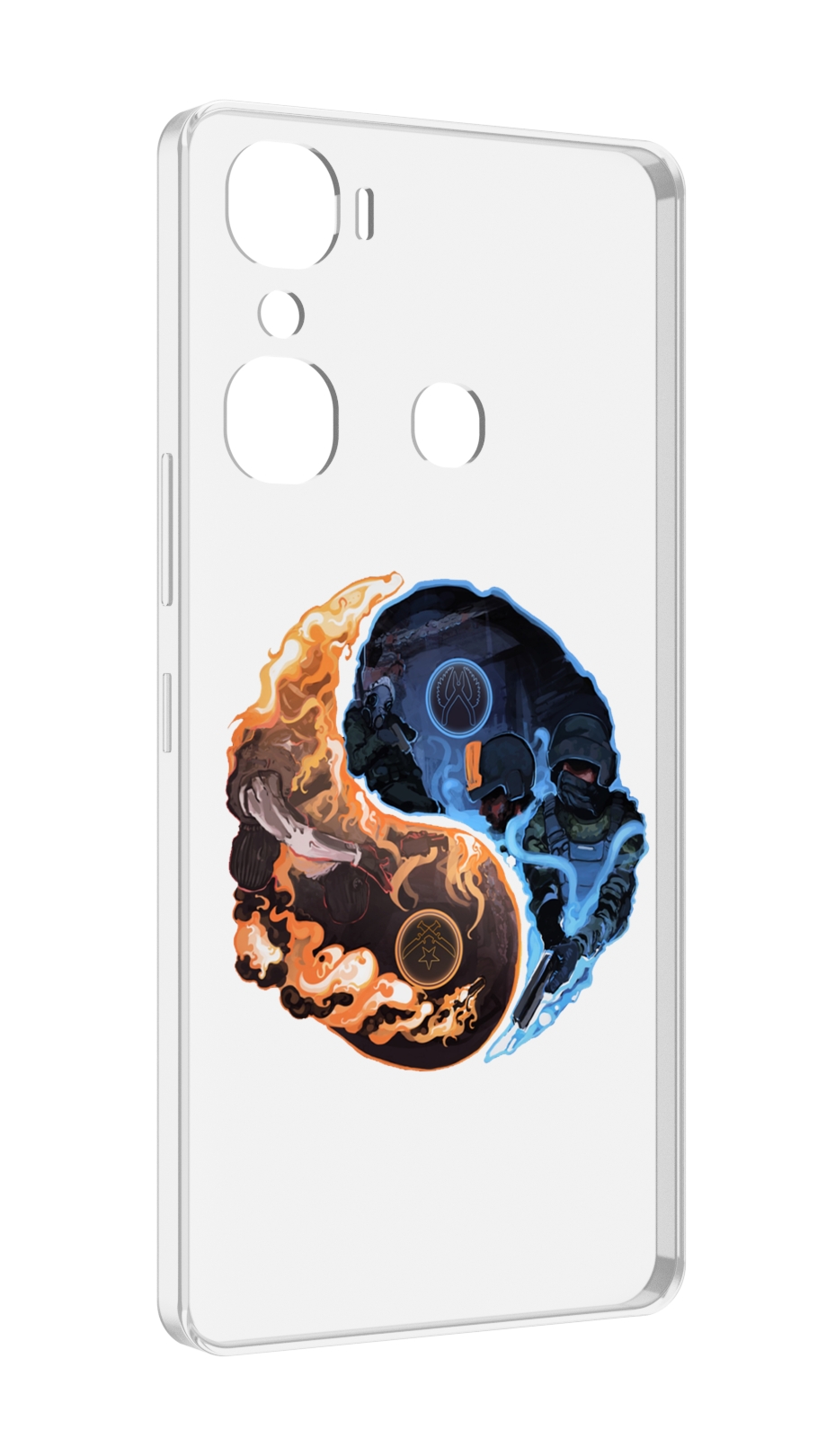 

Чехол MyPads кс-го-инь-янь для Infinix Hot 12 Pro, Прозрачный, Tocco