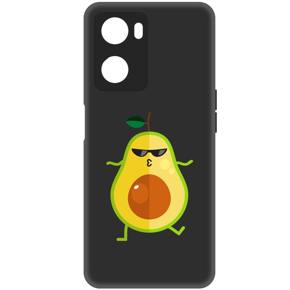 

Чехол-накладка Софт Авокадо Стильный для Oppo A57, Черный