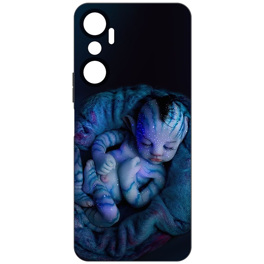 

Чехол-накладка Софт Аватар - Малышка для Infinix Hot 20, Черный