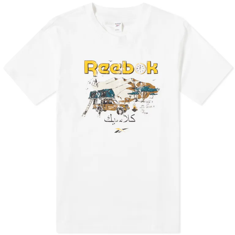 

Футболка Reebok для мужчин, GV3460, chalk, размер S, GV3460