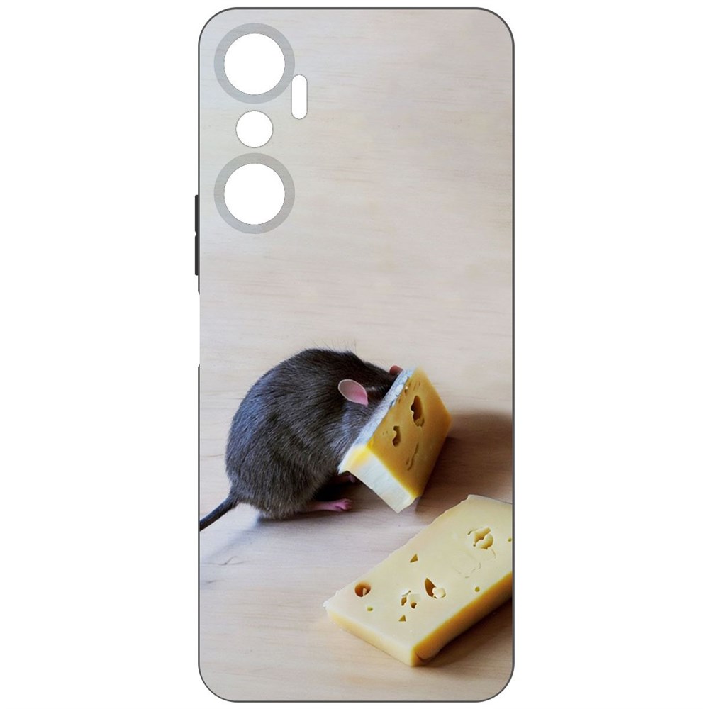 фото Чехол-накладка софт мышь и сыр для infinix hot 20 krutoff