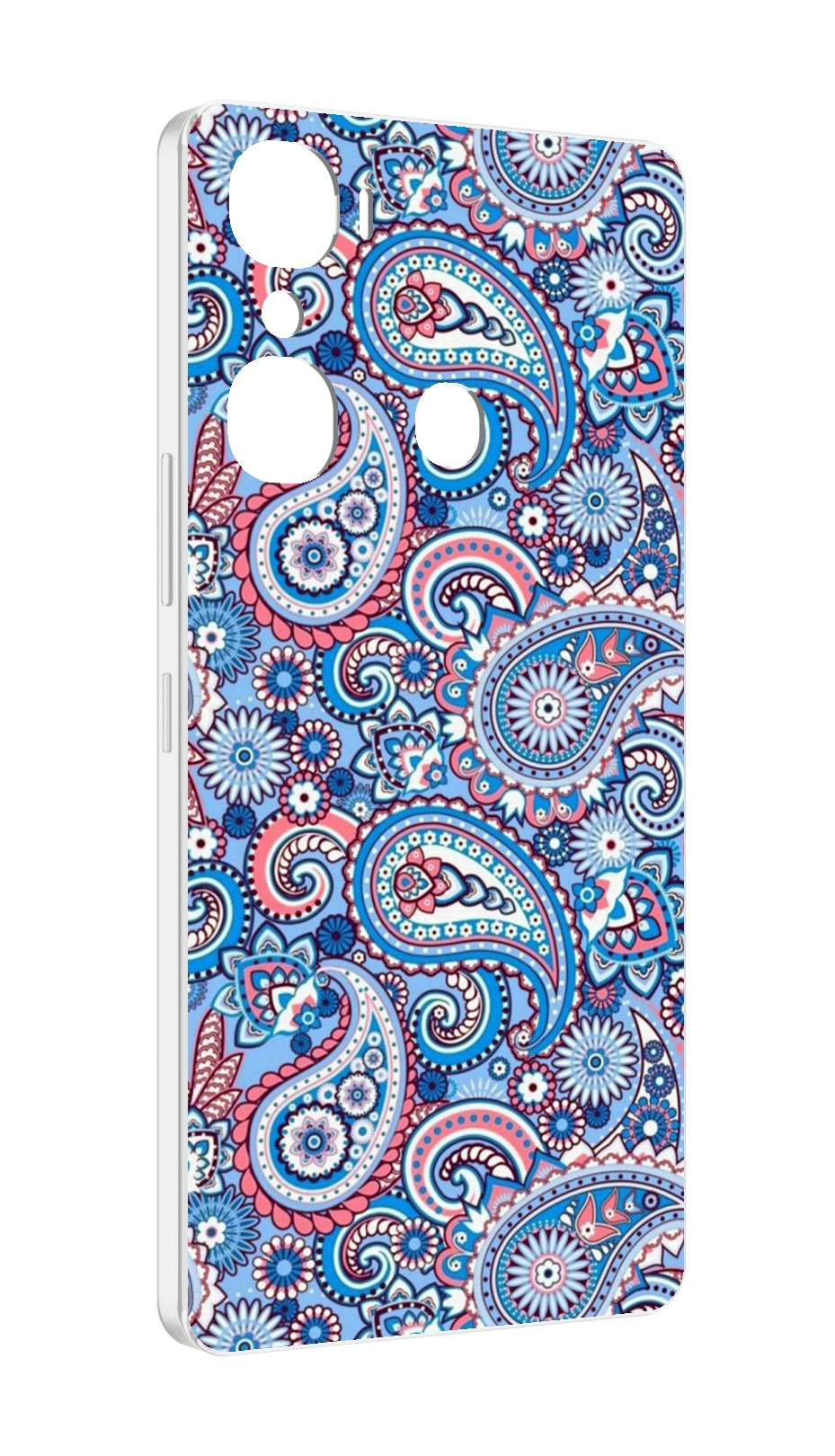 

Чехол MyPads красивый голубой арнамент для Infinix Hot 12 Pro, Прозрачный, Tocco