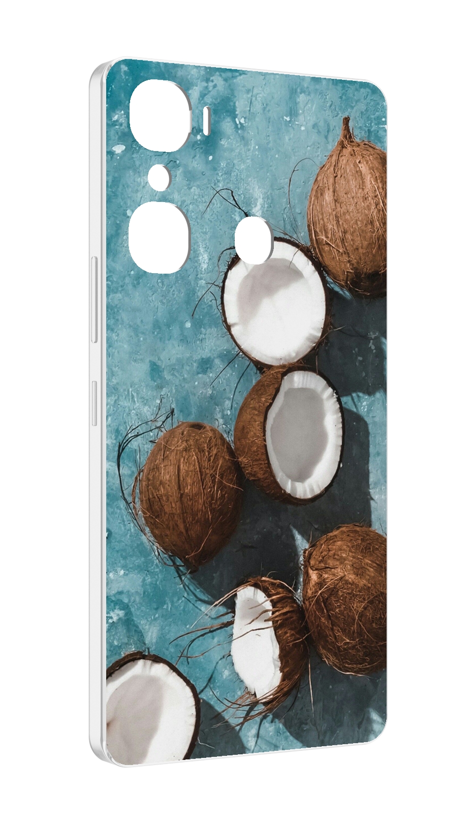 

Чехол MyPads красивые-кокосы для Infinix Hot 12 Pro, Прозрачный, Tocco