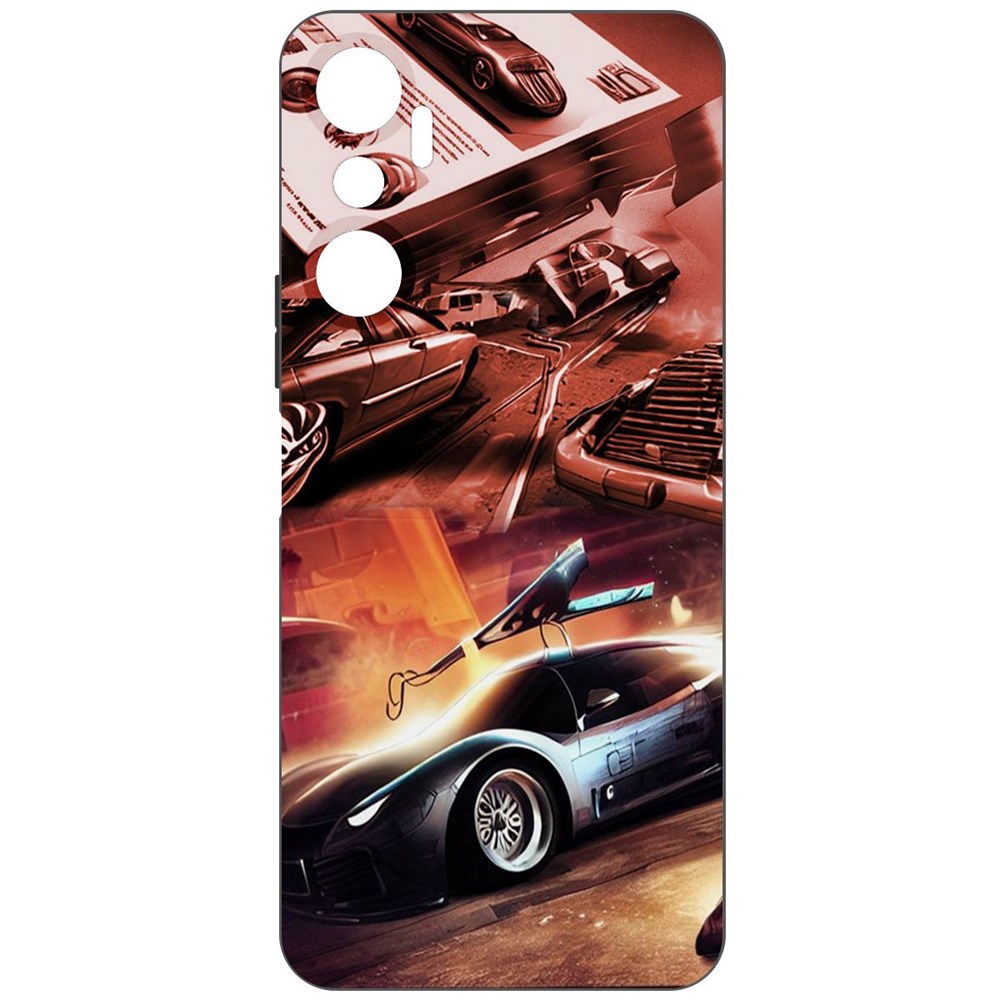 

Чехол-накладка Софт Автодинамика для Infinix Hot 20, Черный