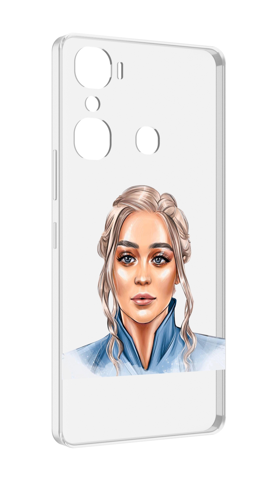 

Чехол MyPads красивая-нарисованная-девушка-блондинка женский для Infinix Hot 12 Pro, Прозрачный, Tocco