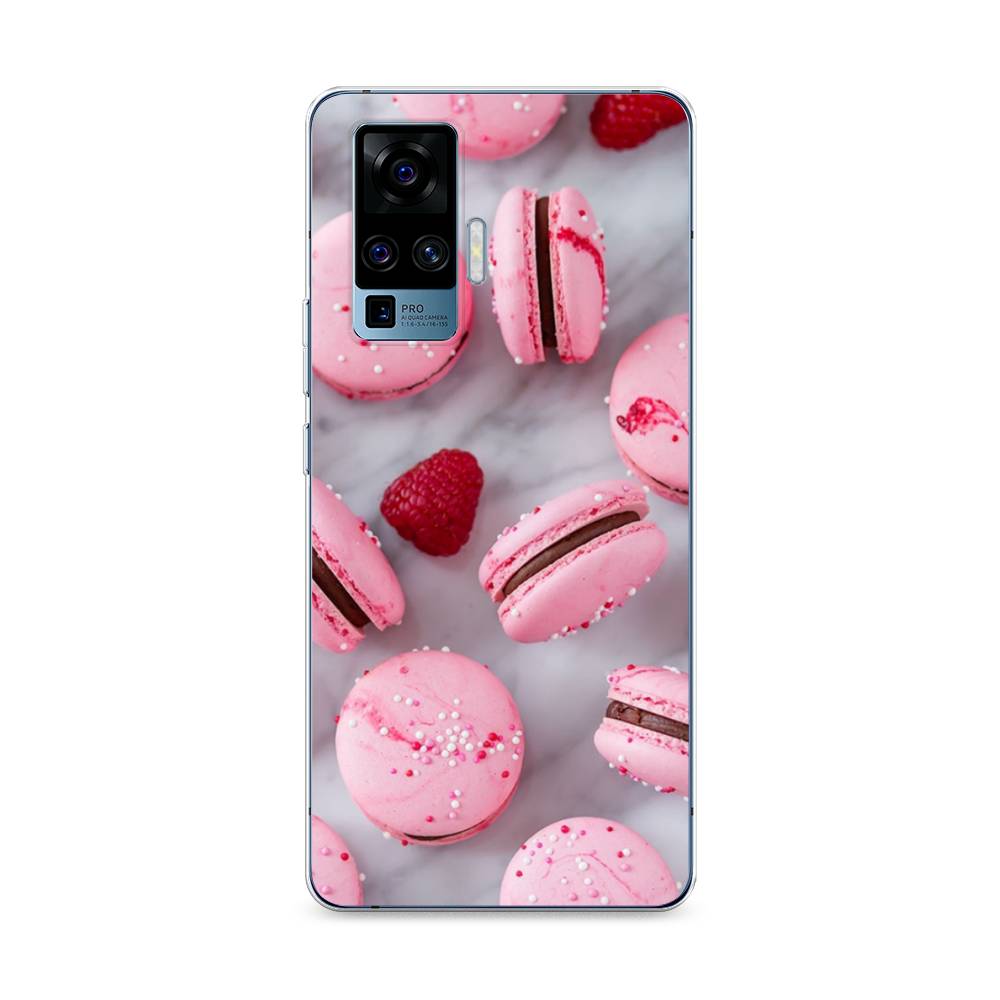 

Чехол Awog на Vivo X50 Pro "Макарони с малиной", Разноцветный, 262350-10