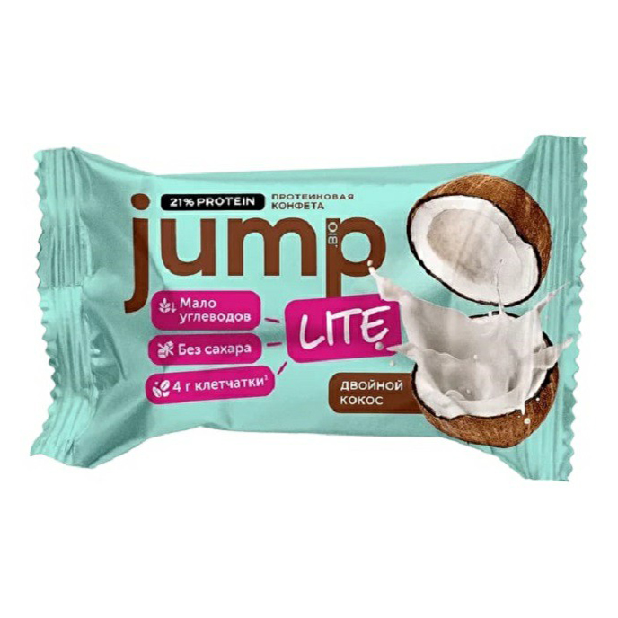 Конфета протеиновая Jump Lite Двойной кокос 30 г