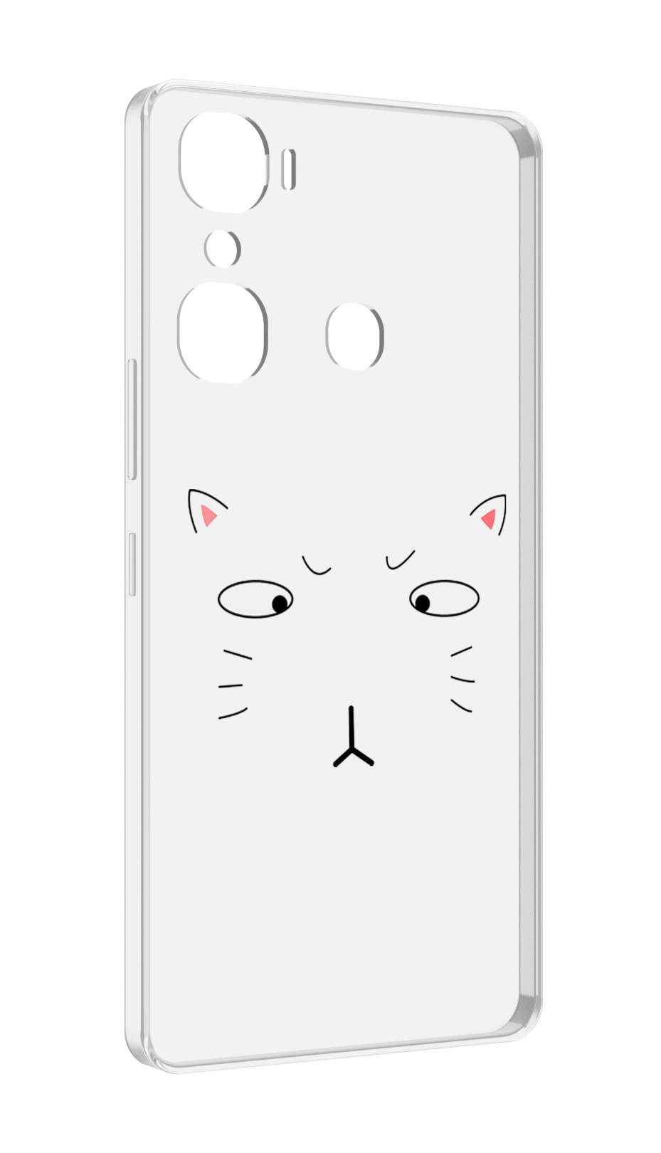 

Чехол MyPads кот-части-лица для Infinix Hot 12 Pro, Прозрачный, Tocco