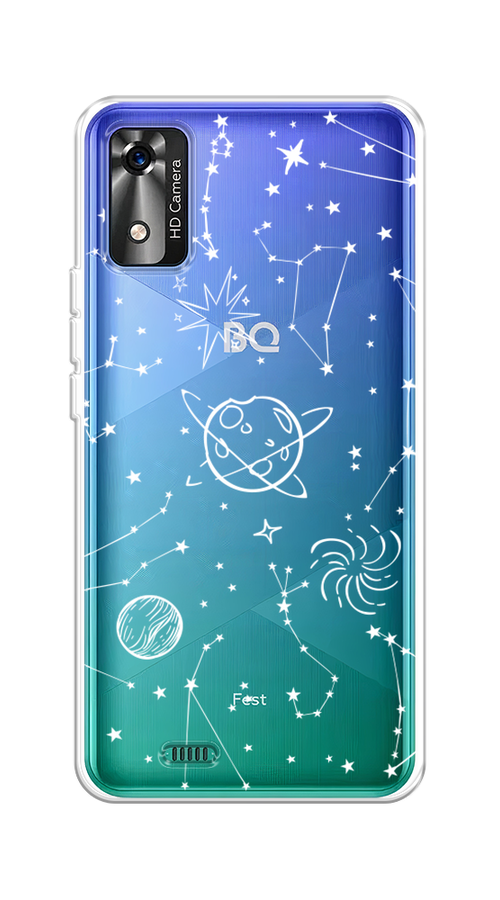 

Чехол на BQ 5565L "Планеты в космосе", Белый, 202050-2