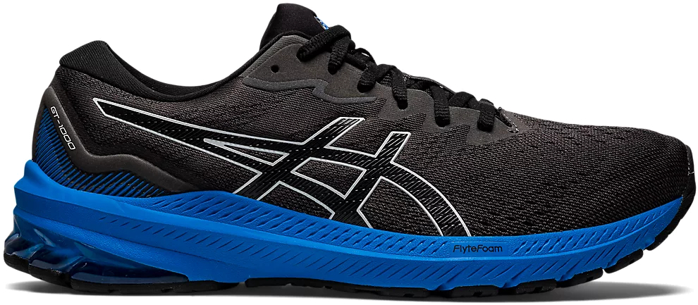 

Кроссовки мужские Asics Gt-1000 11 черные 9.5 US, Черный, Gt-1000 11