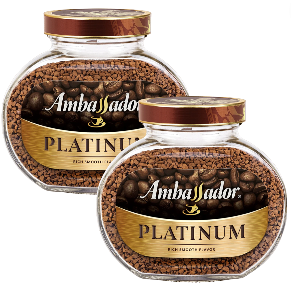 Растворимый кофе Ambassador Platinum, 2 шт по 47 г
