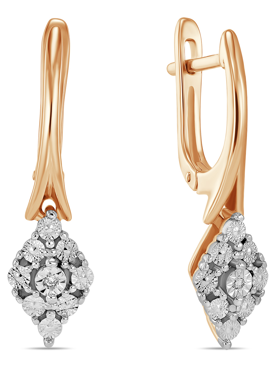 

Серьги из золота MIUZ Diamonds (Московский ювелирный завод) E01-SP-35395, бриллиант, E01-SP-35395