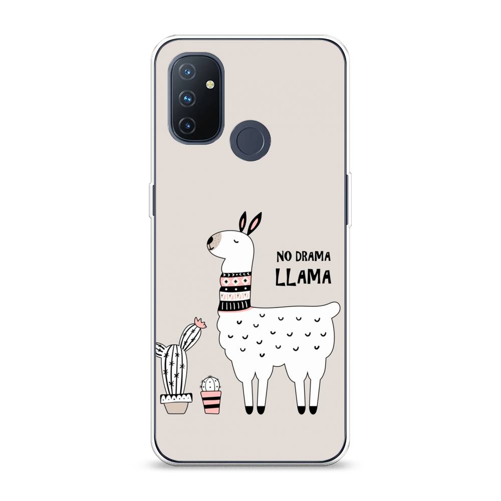

Чехол Awog на OnePlus Nord N100 / ВанПлас Nord N100 "No drama LLama", Бежевый;серый;белый, 152450-2