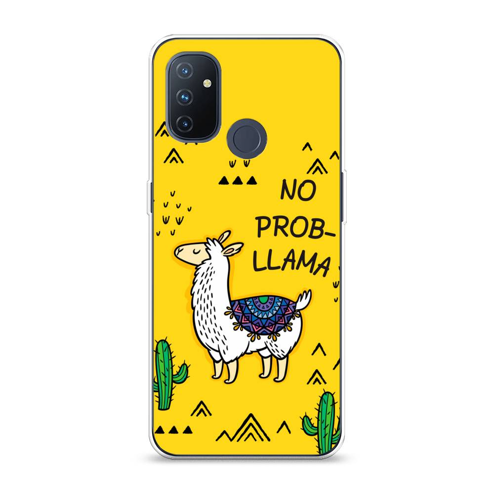 

Чехол Awog на OnePlus Nord N100 / ВанПлас Nord N100 "No probLLama", Желтый;черный;синий, 152450-2