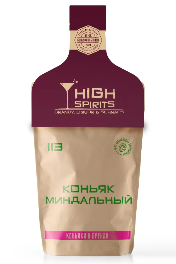 

Набор трав и специй High Spirits Premium 113 Коньяк Миндальный, 55 г, 113 Коньяк Миндальный