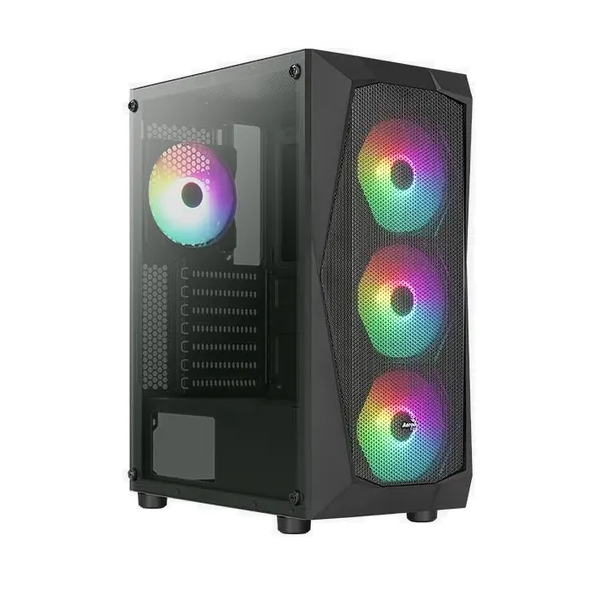 

Корпус компьютерный Aerocool Falcon-G-BK-V2 Black, Falcon-G-BK-V2 Black