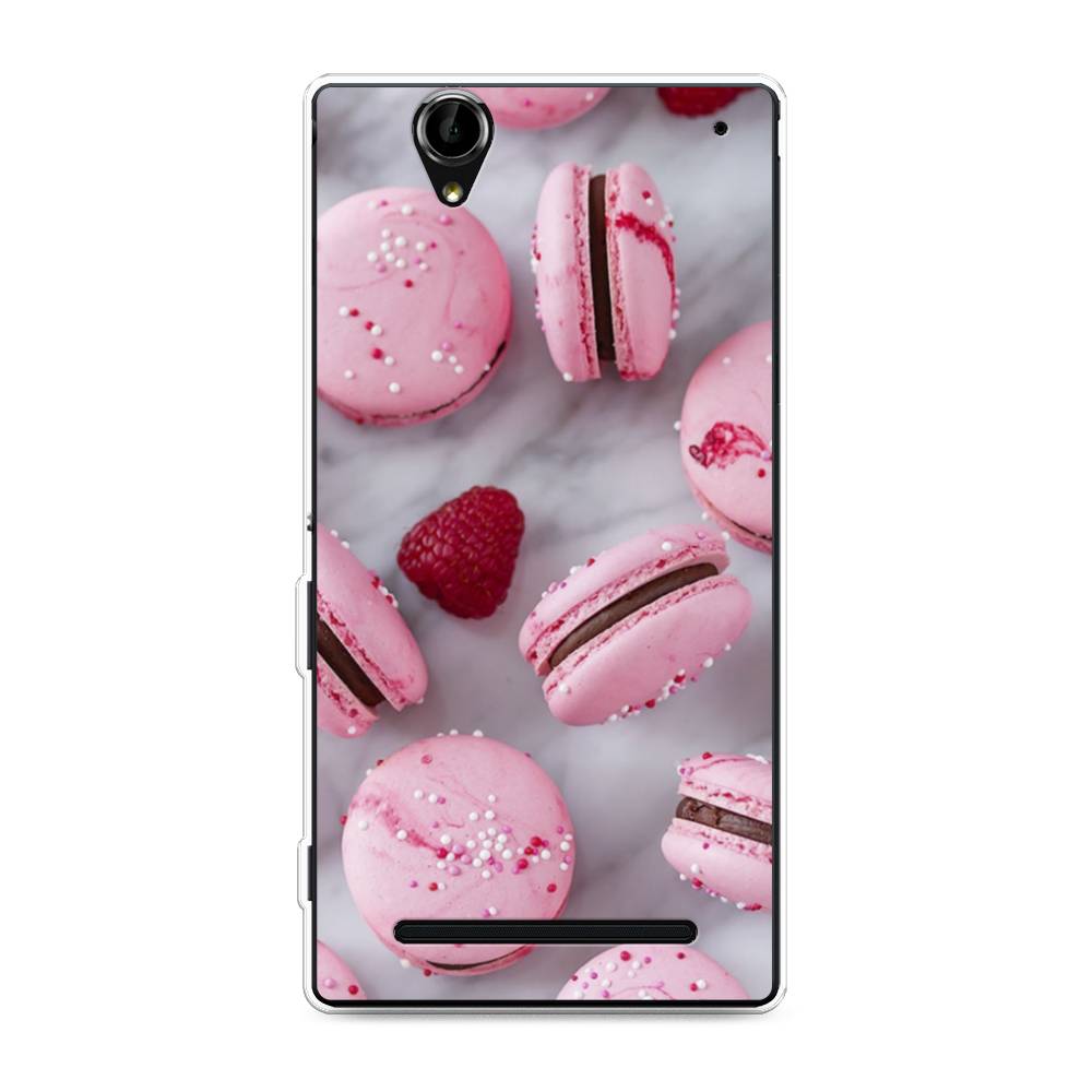 

Чехол Awog на Sony Xperia T2 Ultra "Макарони с малиной", Разноцветный, 50950-10