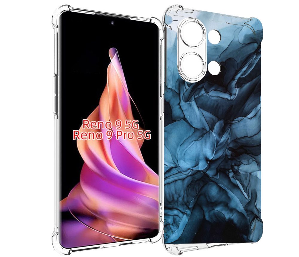 

Чехол MyPads голубой дымок для Oppo Reno 9/Reno 9 Pro, Прозрачный, Tocco